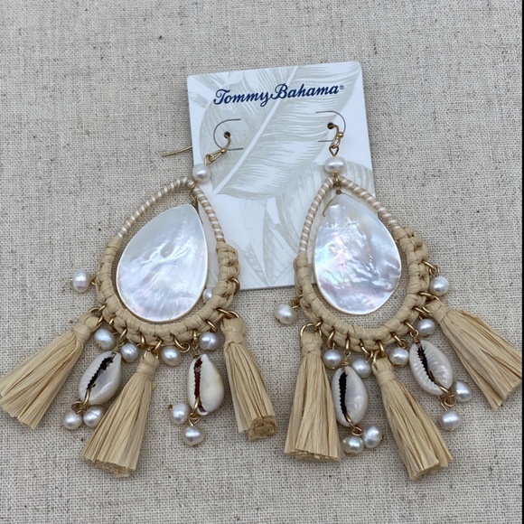 Tommy Bahama NEW  Madreperla Tassel Earrings NWT - Picture 3 of 6